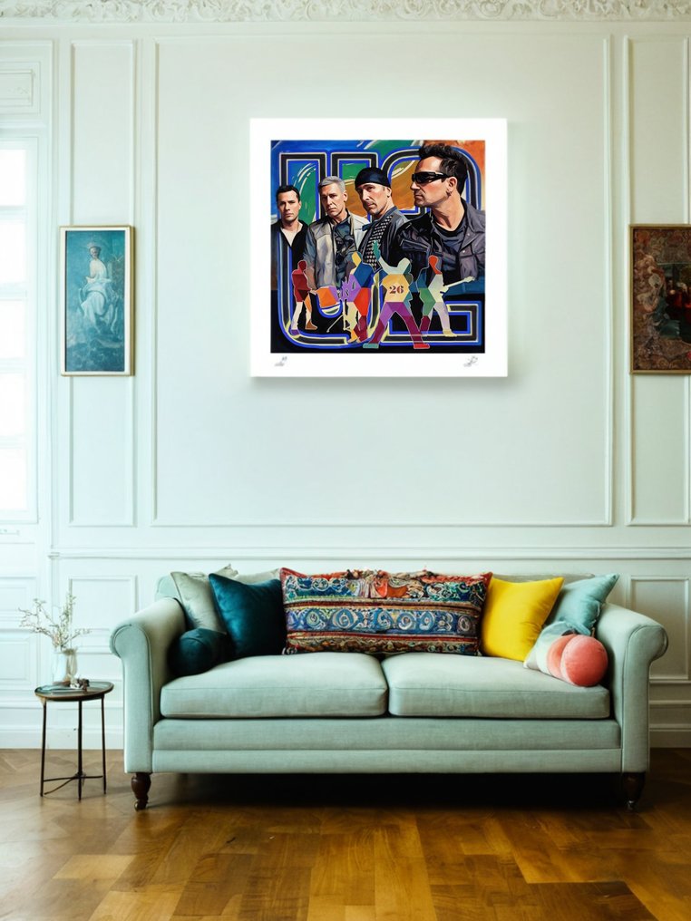 Raffaele De Leo - U2 new versione , 50x52 -/30 2025 limited edition Last! #3.2