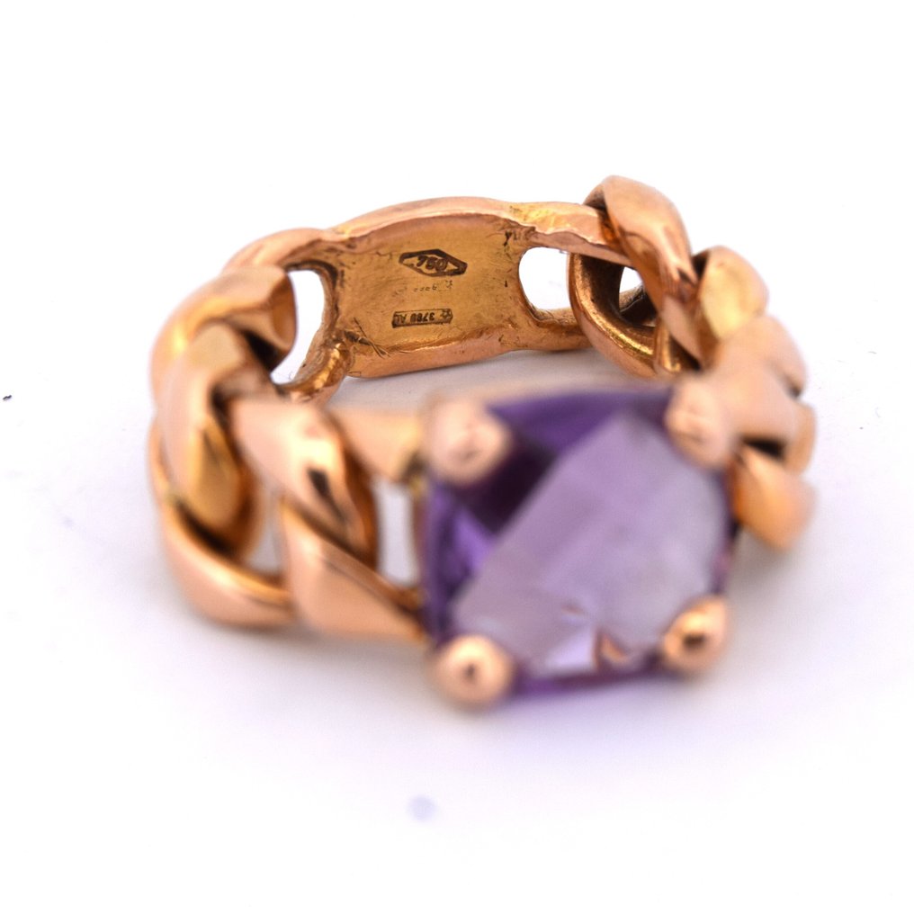 戒指 - 18K包金 黄金 - 4.50ct. tw. 紫水晶 #3.2