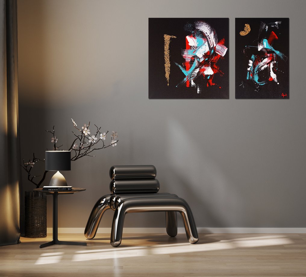 Omar Agrebi (XX) - I Guerrieri • (Dittico XL- Unique work) #2.1