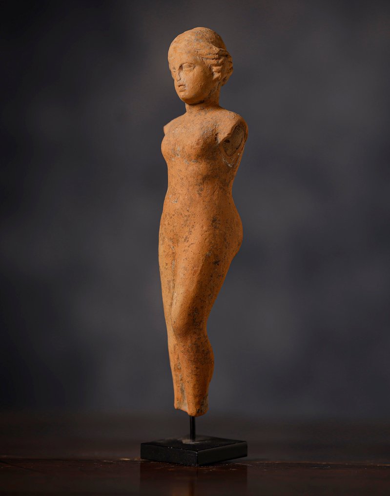 古希腊 美丽的陶土女性雕像 - 15 cm #1.0