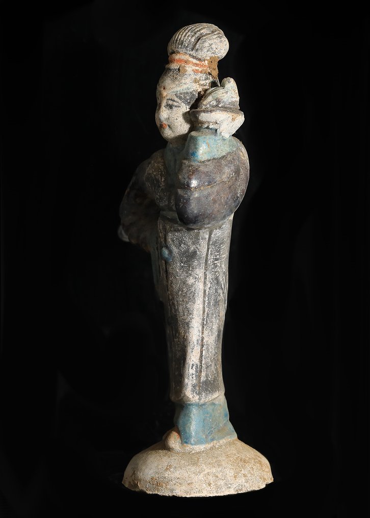 中国古代 Terracotta 女侍女像  (没有保留价) #2.1