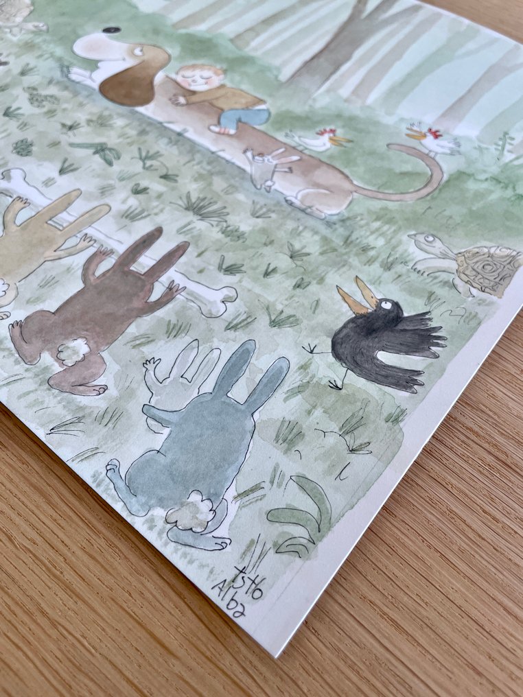 Alba, Tyto - 1 Original colour drawing - Gus - 2020 #2.1