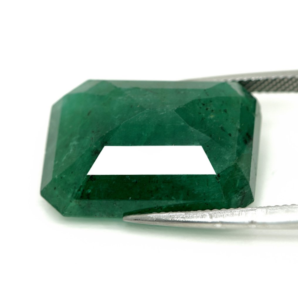 No Reserve Price - 1 pcs Green Emerald - 29.63 ct - Bellerophon Gemlab #4.3