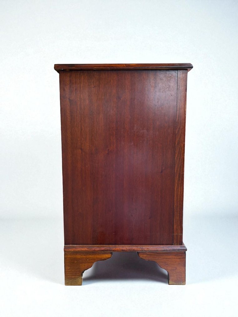 抽屉柜 - 红木, 皮革, 黄铜色 #1.0