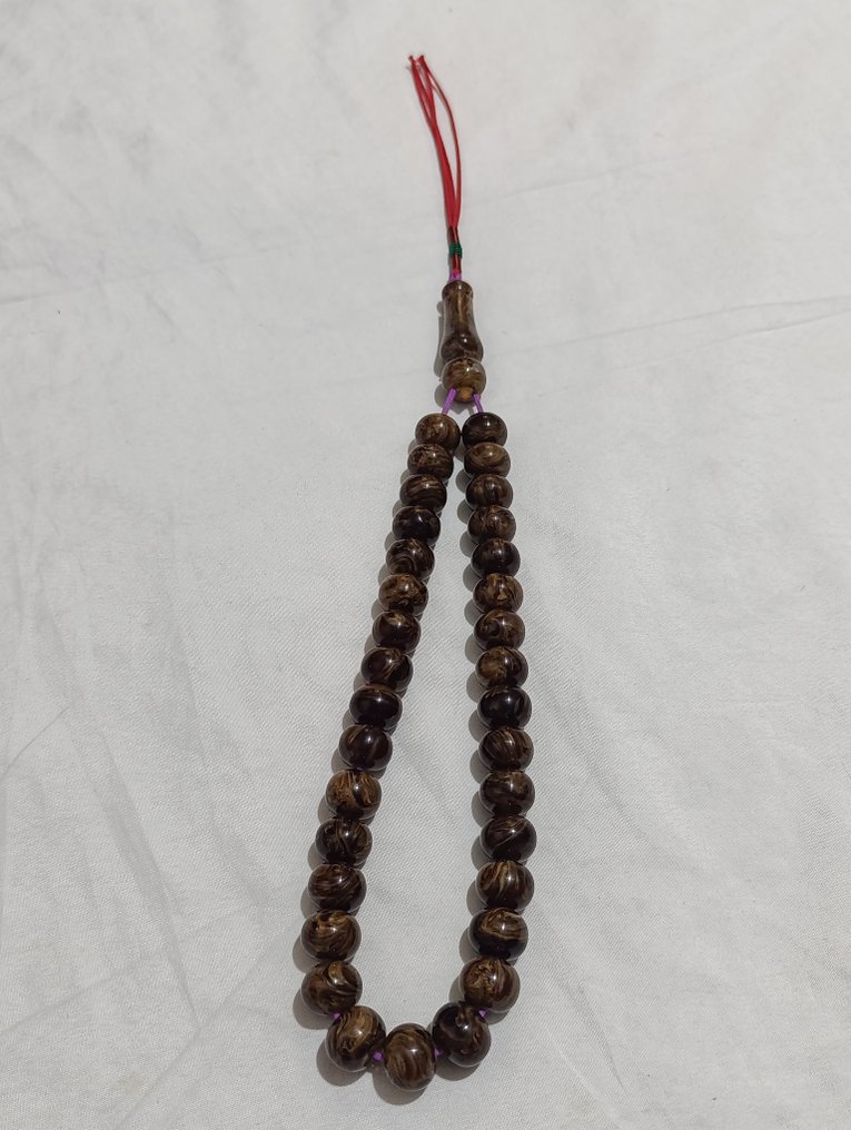  Ροζάριο - Κεχριμπάρι - 1970-1980 - Σπάνια Κομποσκοίνια Προσευχής  #1.0