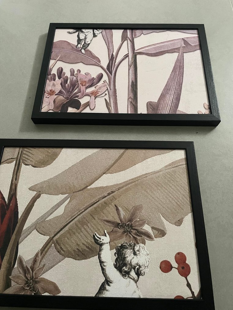 Kiasmo - Vincenzo D'Alba - Κορνίζα (2)- KIASMO Νέα  - Καραβόπανο, Ξύλο - Εκτύπωση σε ταπετσαρία, πλαισιωμένη από φυσικό ξύλο με μαύρο φινίρισμα σμάλτου #4.3