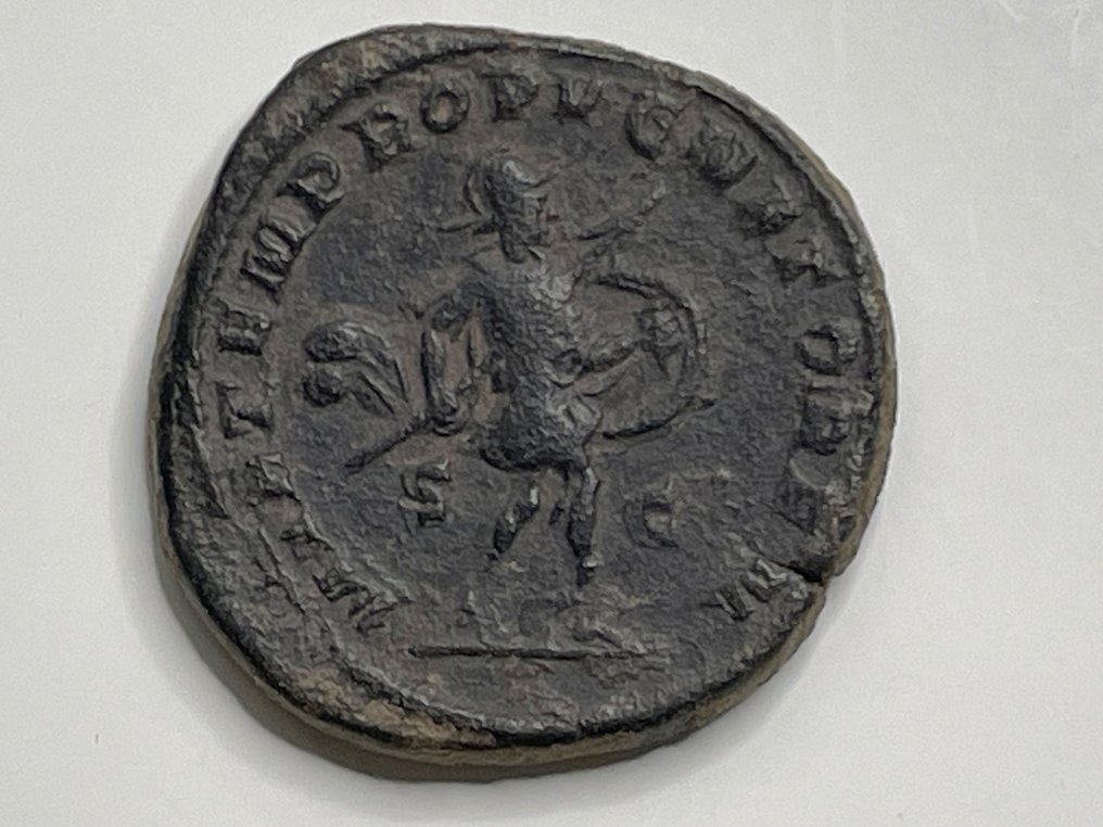 罗马帝国. 戈尔迪安三世（公元238-244）. Sestertius Rome - MARTEM PROPUGNATOREM #1.0