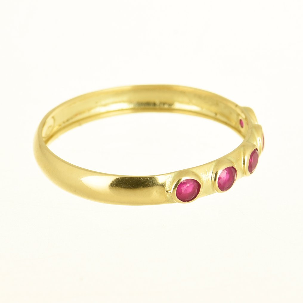 No reserve price - Ring - 14 kt. Yellow gold Ruby #3.2