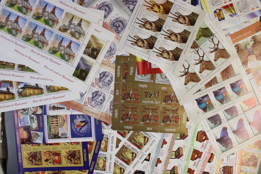 Ρουμανία - Μικρές συλλογές με πολύ χαμηλή έκδοση πάνω από 937 € αξία καταλόγου Michel. #1.0