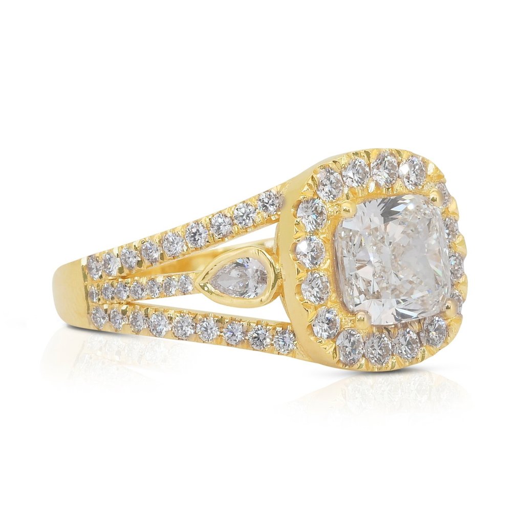 戒指 - 18K包金 黄金 - 2.00ct. tw. 钻石 (天然) - 钻石 #1.0