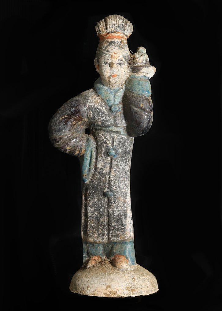 中国古代 Terracotta 女侍女像  (没有保留价) #1.0