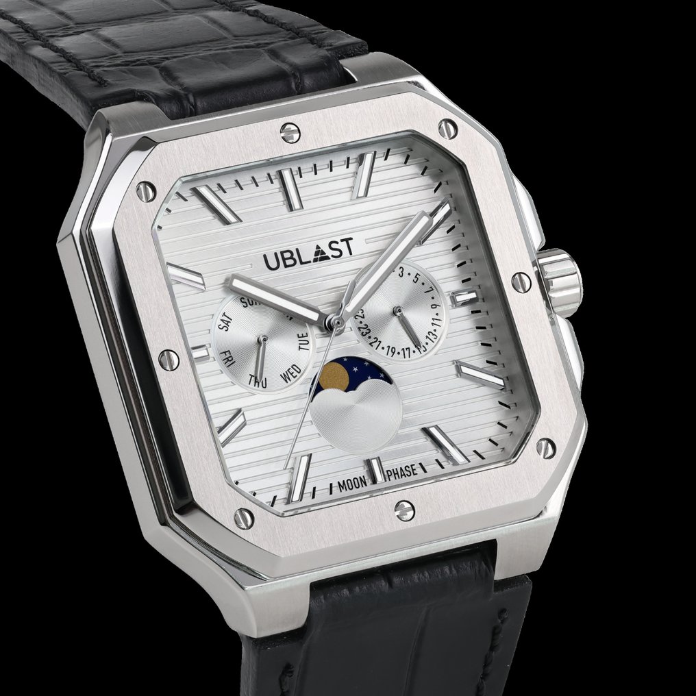 Ublast - Square - Moonphase Calendar - Ingen reservasjonspris - REF.UBSQML44SV - Ltd. Edition - Herre - 2025 #2.1