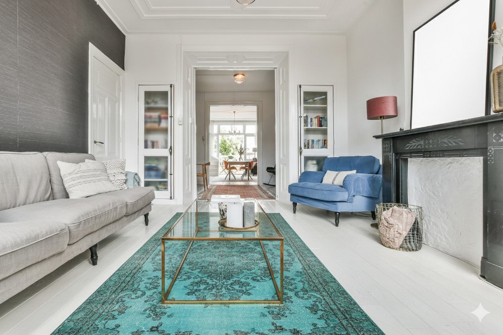 绿松石复古 - 小地毯 - 290 cm - 165 cm - 带证书 #4.3