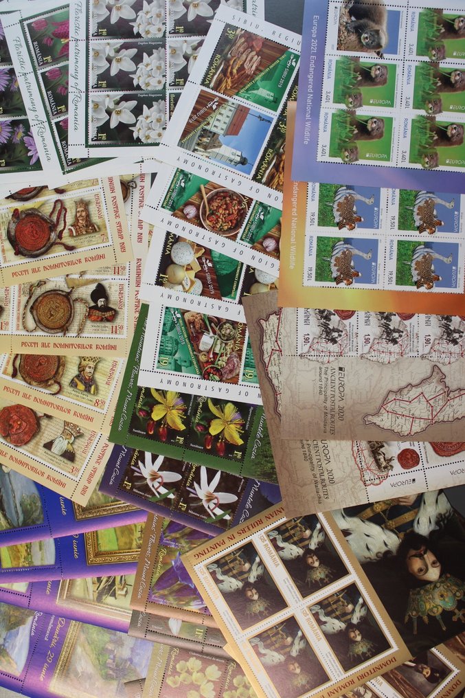 罗马尼亚  - 极少量发行的小型邮票册，Michel目录价值超过697欧元。 #1.0