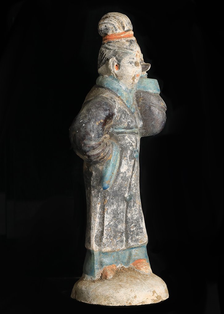 中国古代 Terracotta 女侍女像  (没有保留价) #3.2