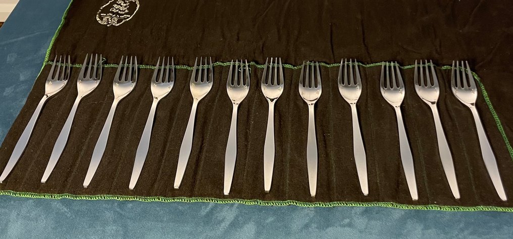 Christofle - Servizio di posate per 12 (72) - Orly - Placcato argento #4.3