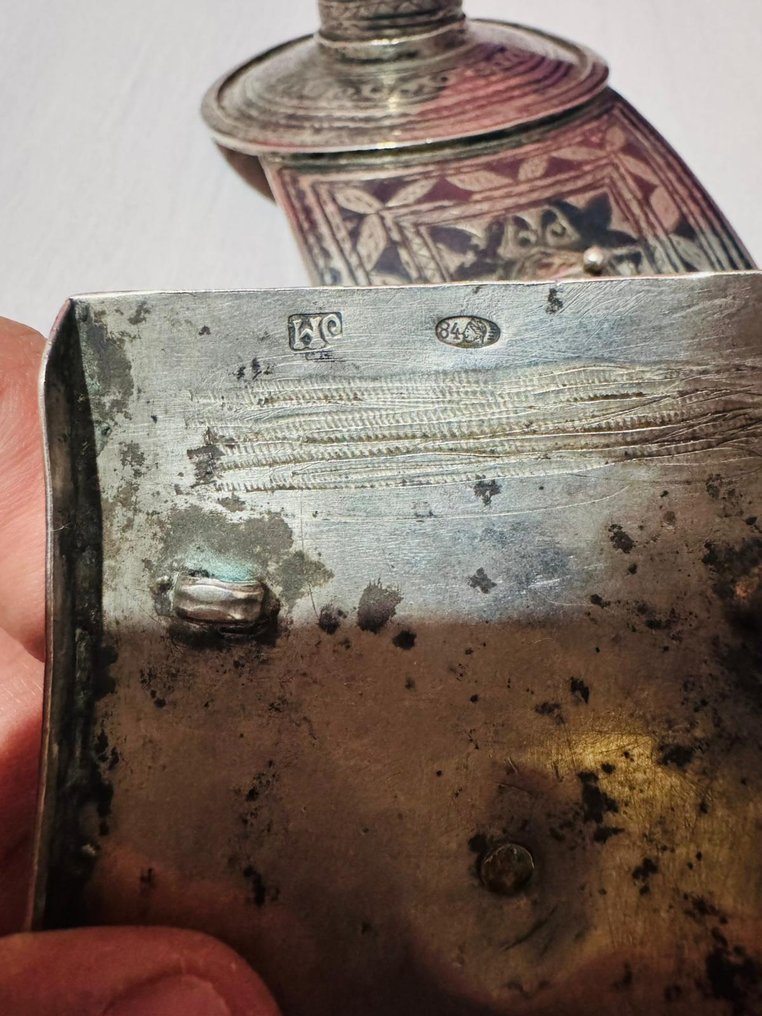 Ottomana - .875 (84 Zolotniki) argento - Cintura caucasica d'argento #1.0