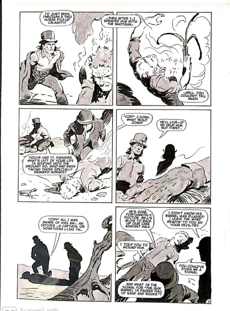 Mike Hoffman - 1 Original page - A Gothic Western - Ballad Of Utopia#1,pg3 #1.0