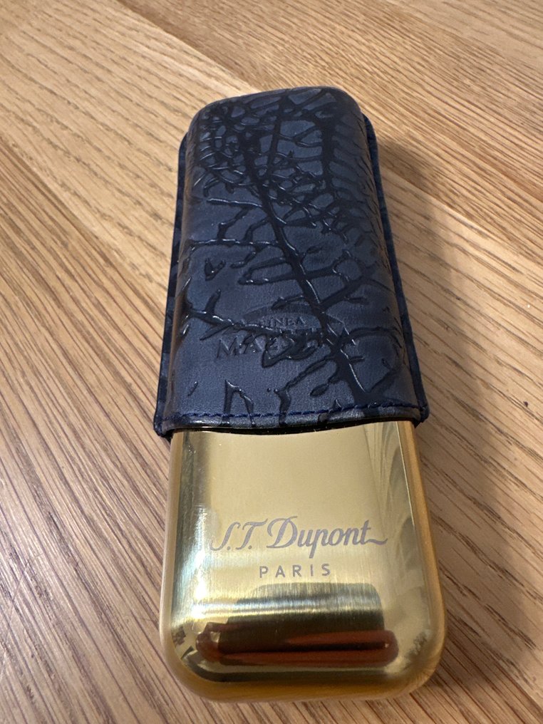 S.T. Dupont - Eske - Lær, Gullbelagt, Metall #1.0