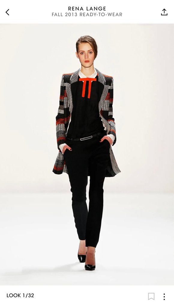 Rena Lange - F/W 2013 Runway - Coat #1.0