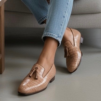 Santoni-Alligator - Loafers - Size: EU 36.5 - New in box #1.0