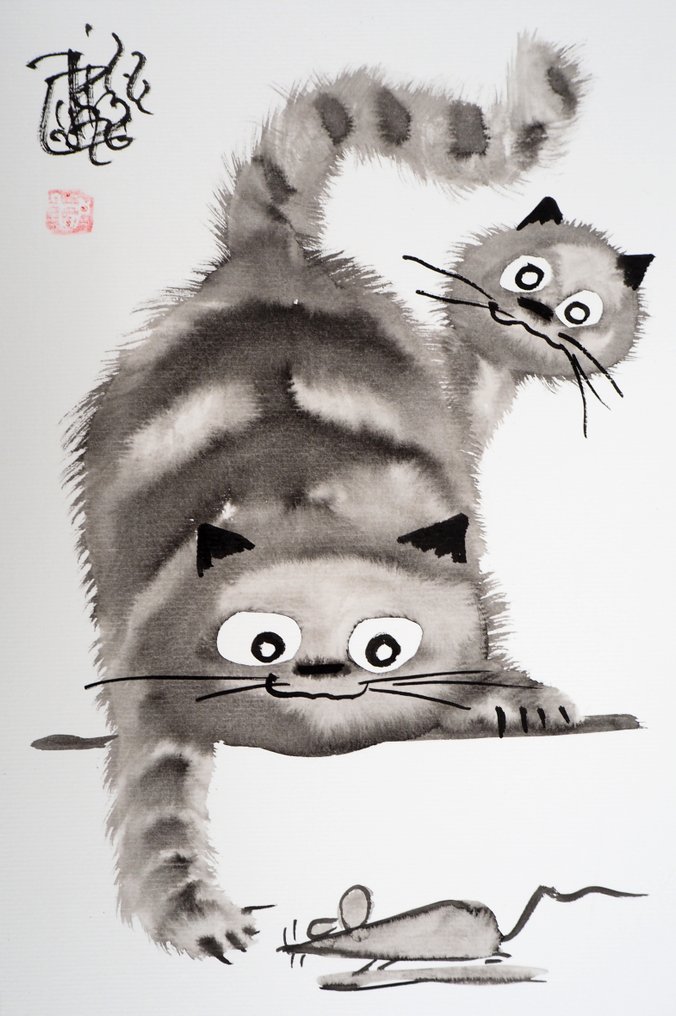 Laszlo Tibay (1962) - Chatons et souris #1.0