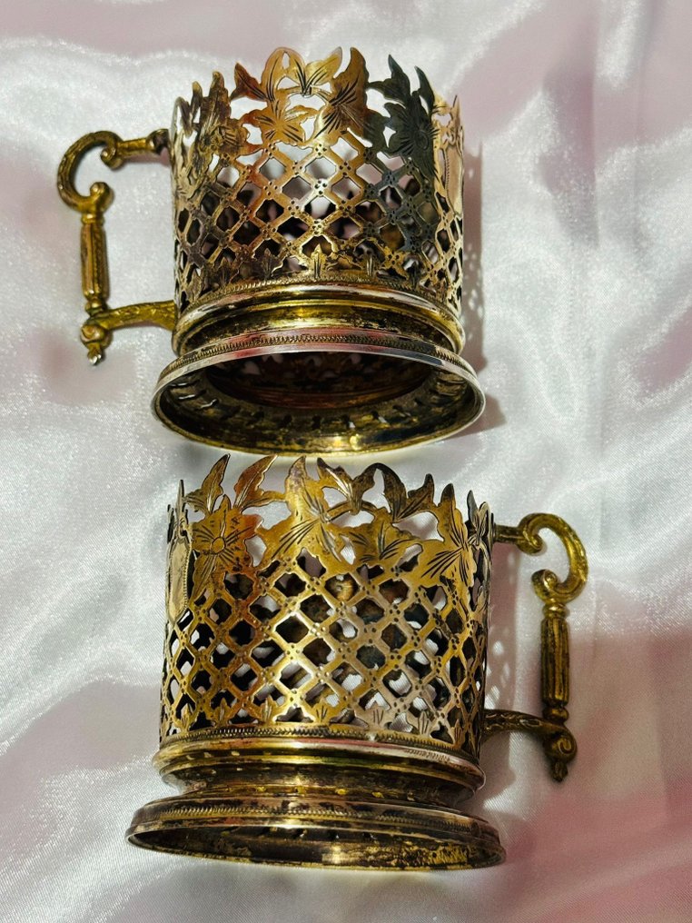 无靠背长软椅 - 银 - 奥斯曼盖章银 #3.2