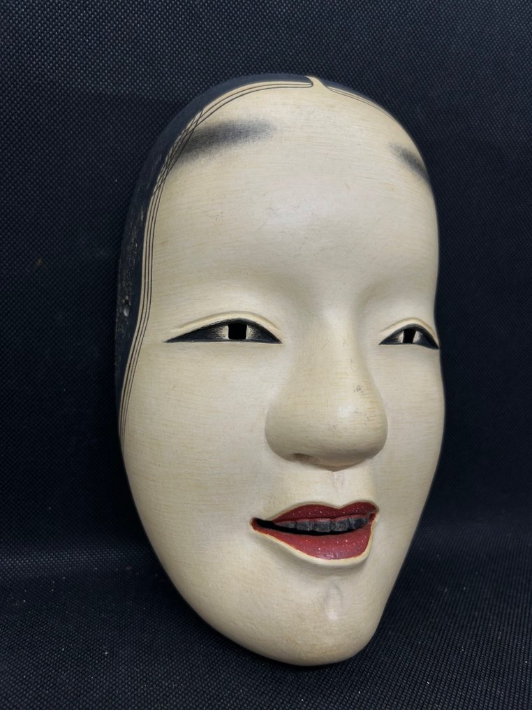 Noh-mask - Trä, Högkvalitativ träskulpterad Noh-mask - Magojiro孫次郎 - Magojiro孫次郎 #1.0