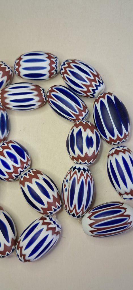 Πέρλες Rosetta chevron με νήμα, με 17 πέρλες, έχουν μήκος 30 mm και διάμετρο 20-21 mm, είναι από - Ιταλία #1.0