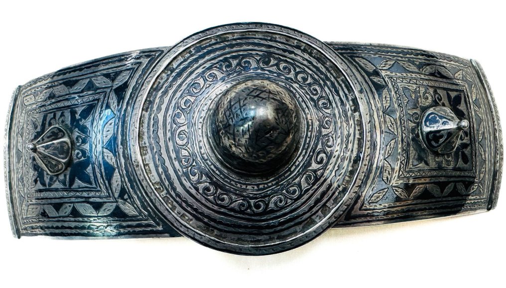 Ottomana - .875 (84 Zolotniki) argento - Cintura caucasica d'argento #1.0