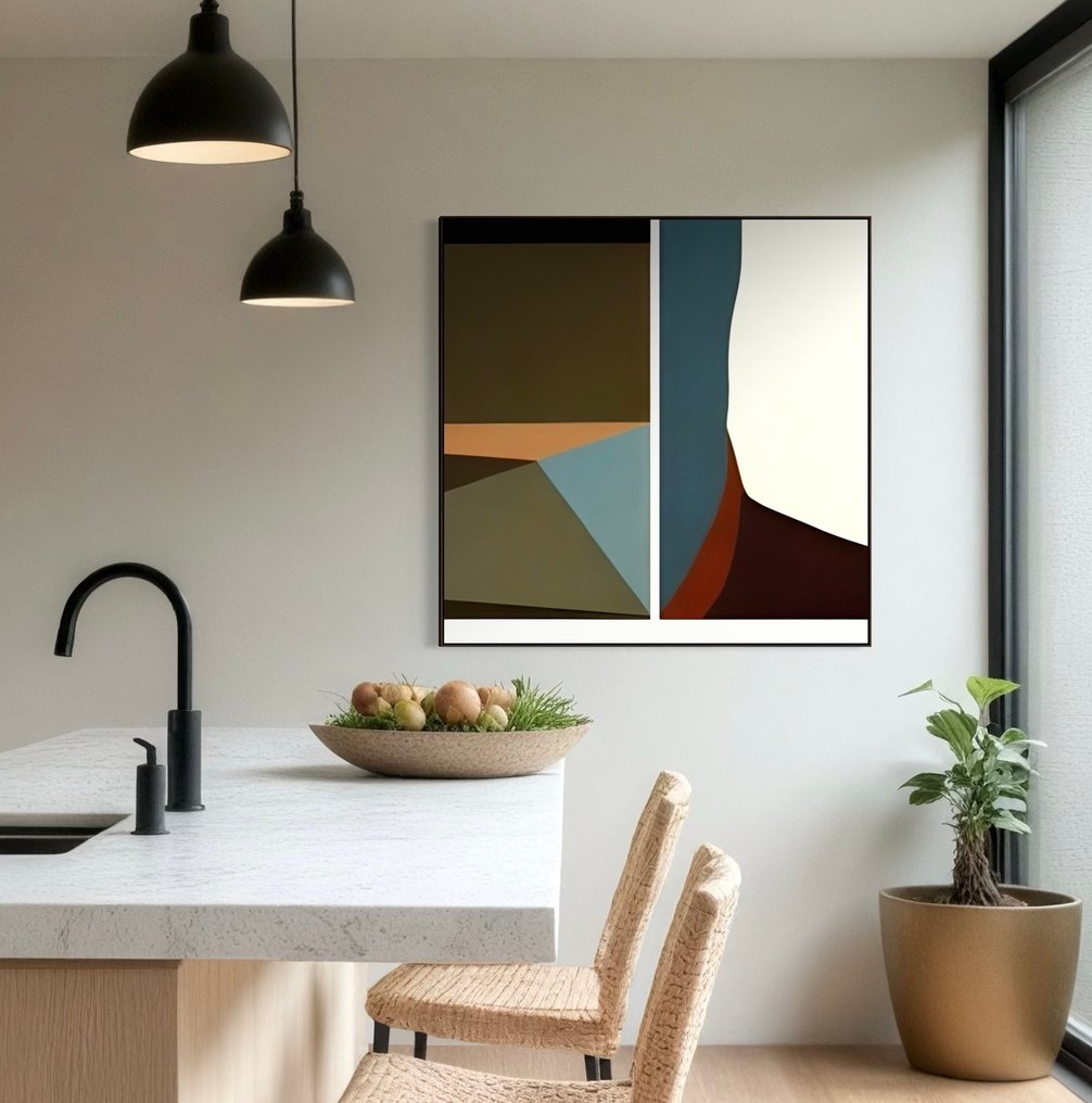 Jonathan Antony - Utopian # 1328.  XL NO RESERVE.   920 x 920 mm #1.0