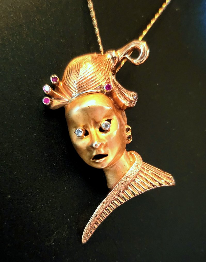 Brosche - 18 kt Gelbgold #2.1