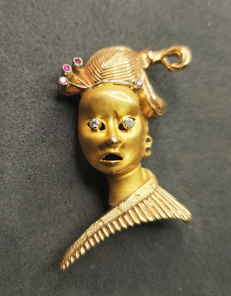 Brosche - 18 kt Gelbgold #1.0