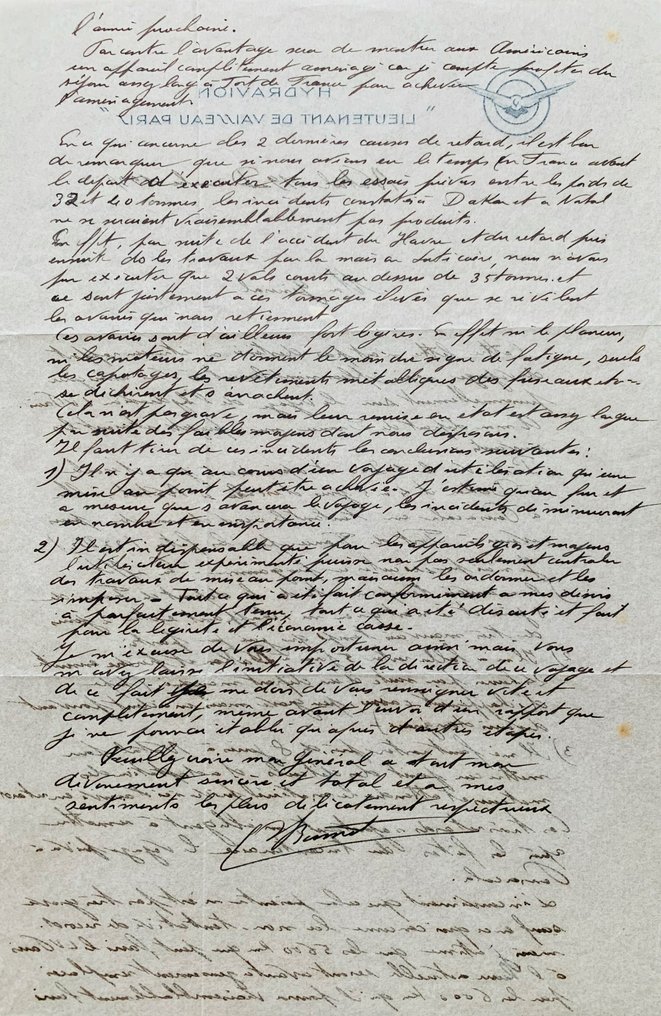 Commandant Bonnot - Récit de la première traversée transatlantique de l’hydravion Latécoère 521 - 1935 #2.1