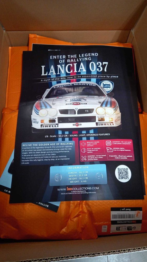 IXO 1:8 - Model car - Lancia 037 Rally Course full kits #1.0