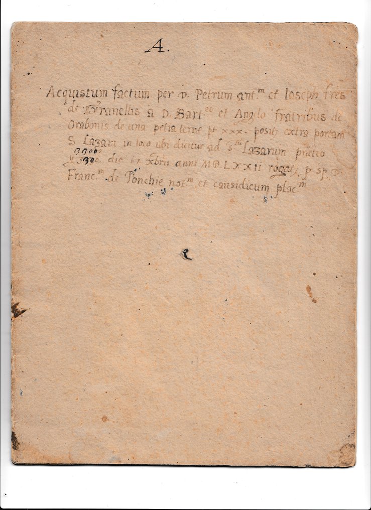 Notaio - Rogito manoscritto del 1572 - 1579 #1.0