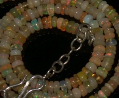 蛋白石 AA++天然矿物项链- 10 g - (1) #2.1