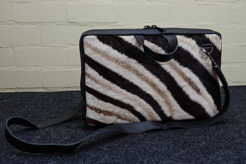 sams - Zebra hide laptoptas - Borsa a spalla #1.0