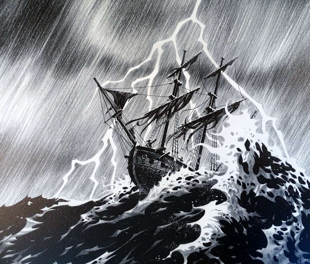 Riff Reb's - 1 Offset Print - La mer, le bateau et l'éclair - 2025 #3.2