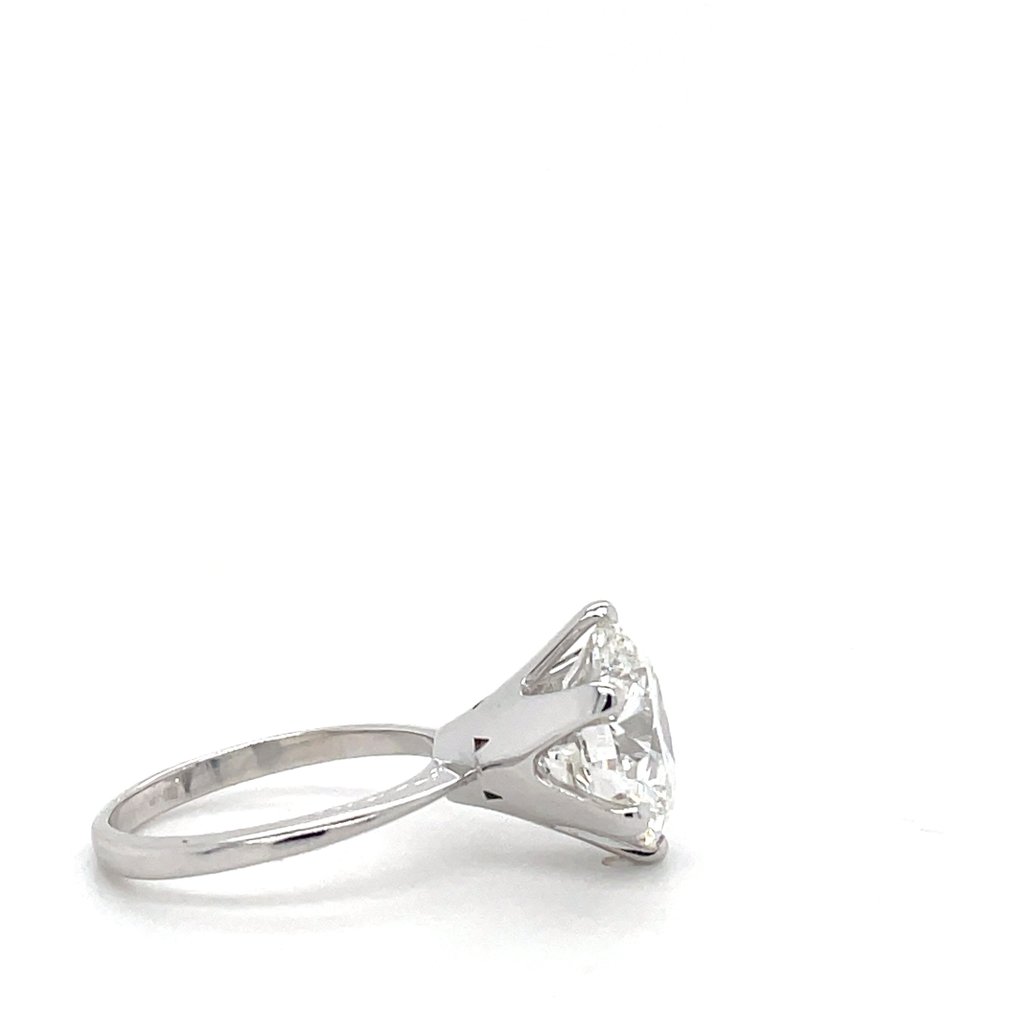 沒有保留價 - 訂婚戒指 - 14 克拉 白金 -  6.02ct. tw. 鉆石 (實驗室培育) - 6.02克拉 Tiffany 风格 rng #1.0