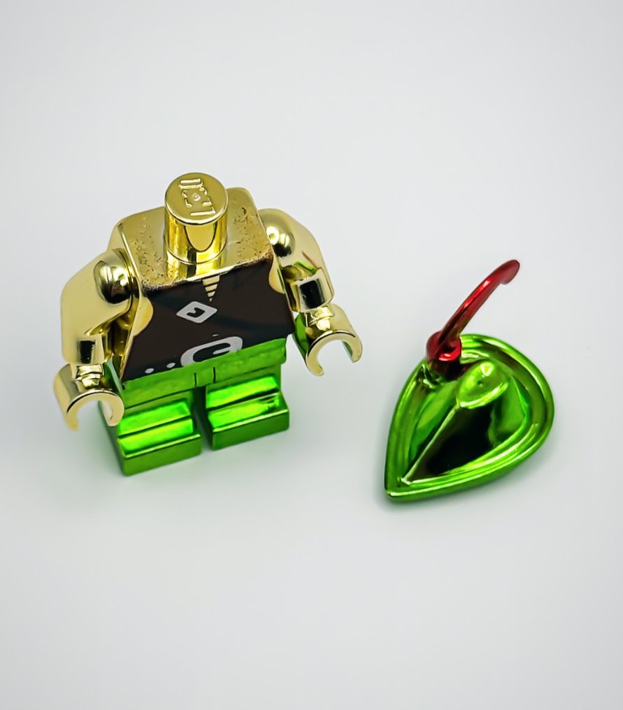 LEGO 小人仔 - 城市, 微型人形, Forestmen - Chrome Plated Forest Man Minifigure Official Customized Lego parts!! #3.2