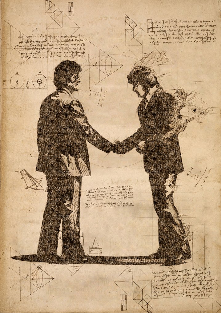 Pink Floyd - By artist Andrea Boriani - DaVinci edition - High Quality Giclee Art - 2/20 #1.0