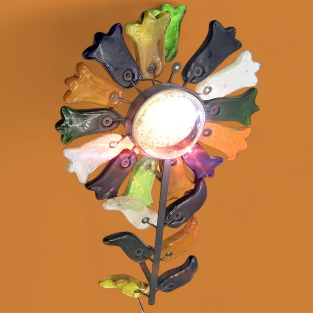 Feders - Felipe Derflingher - Aplique - Flor - Cristal, Hierro - Brutalista #3.2