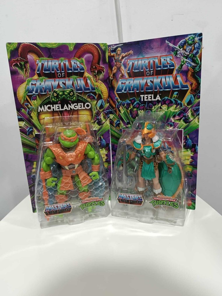 Masters of the Universe - Turtles of Grayskull - Special Edition Michelangelo & Teela (mint condition, never opened) #2.1