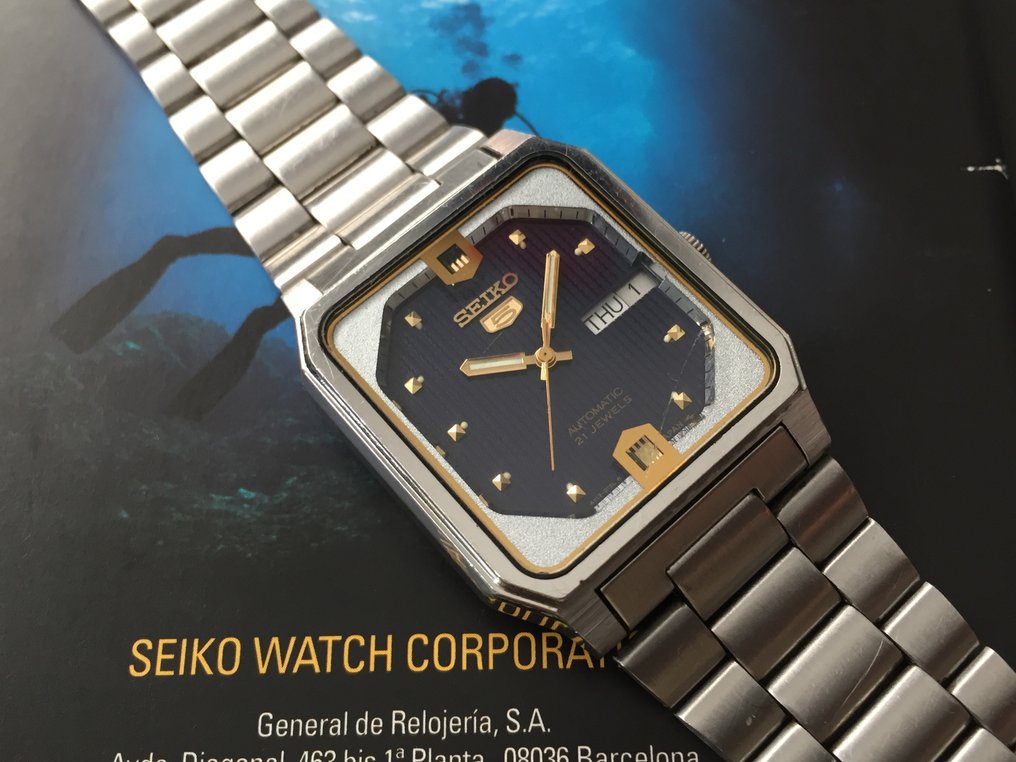 Seiko - Square 5 Automatic Day/Date - No reserve price - Ref. 4217-509A - Unisex - 1987 #1.0