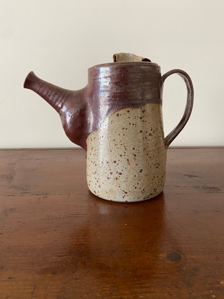 Salvatore Cipolla - Scultura, “Ceramica con coperchio scultoreo” - 20 cm - Gres - 1981 #2.1