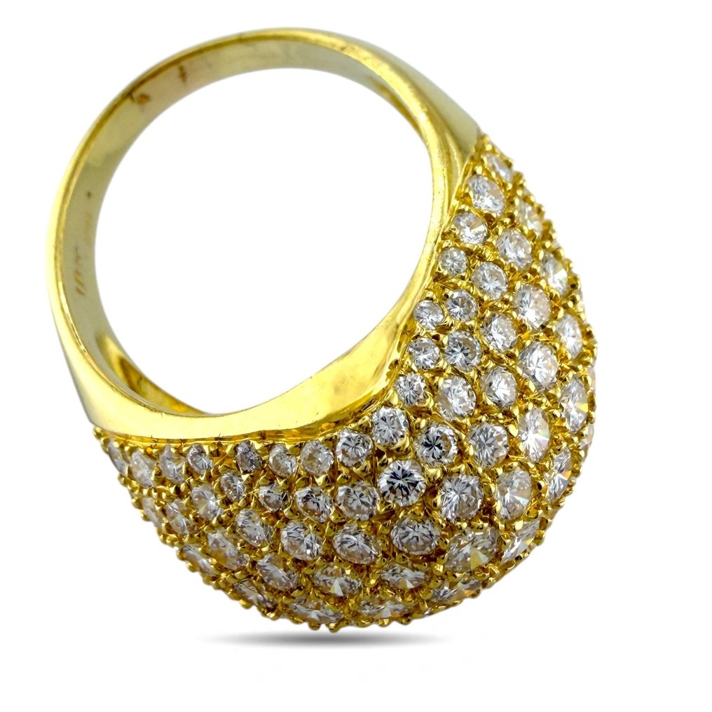 Δαχτυλίδι - 18 καράτια Κίτρινο χρυσό, Αποκλειστικό δαχτυλίδι με διαμάντια 2,62 καρατίων, από λαμπερό κίτρινο χρυσό 18K, με λαμπερή - 2.62ct. tw. Διαμάντι (Φυσικό) #3.2