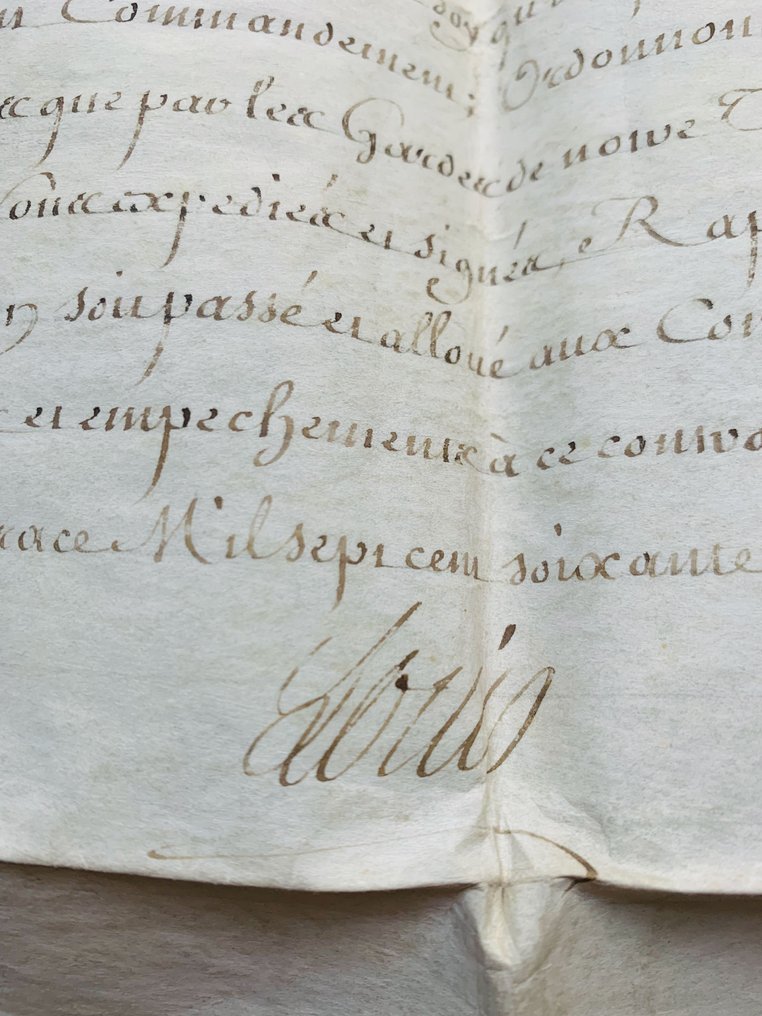 Louis XV - Louis XV confie commandement des Isles du Vent à Le Vassor de La Touche - 1760 #1.0