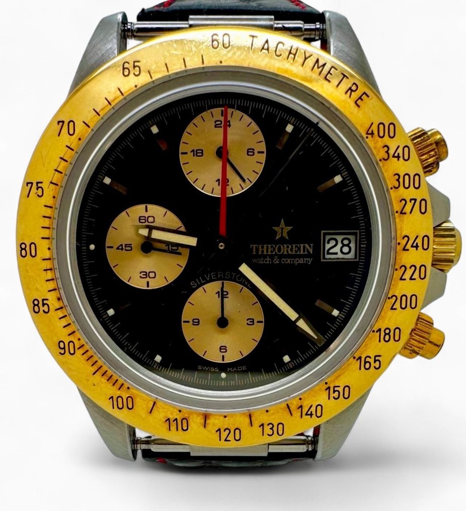Theorein Silverstone cronografo acciaio e oro - Silverstone - Uniszex - 1980-1989 #1.0