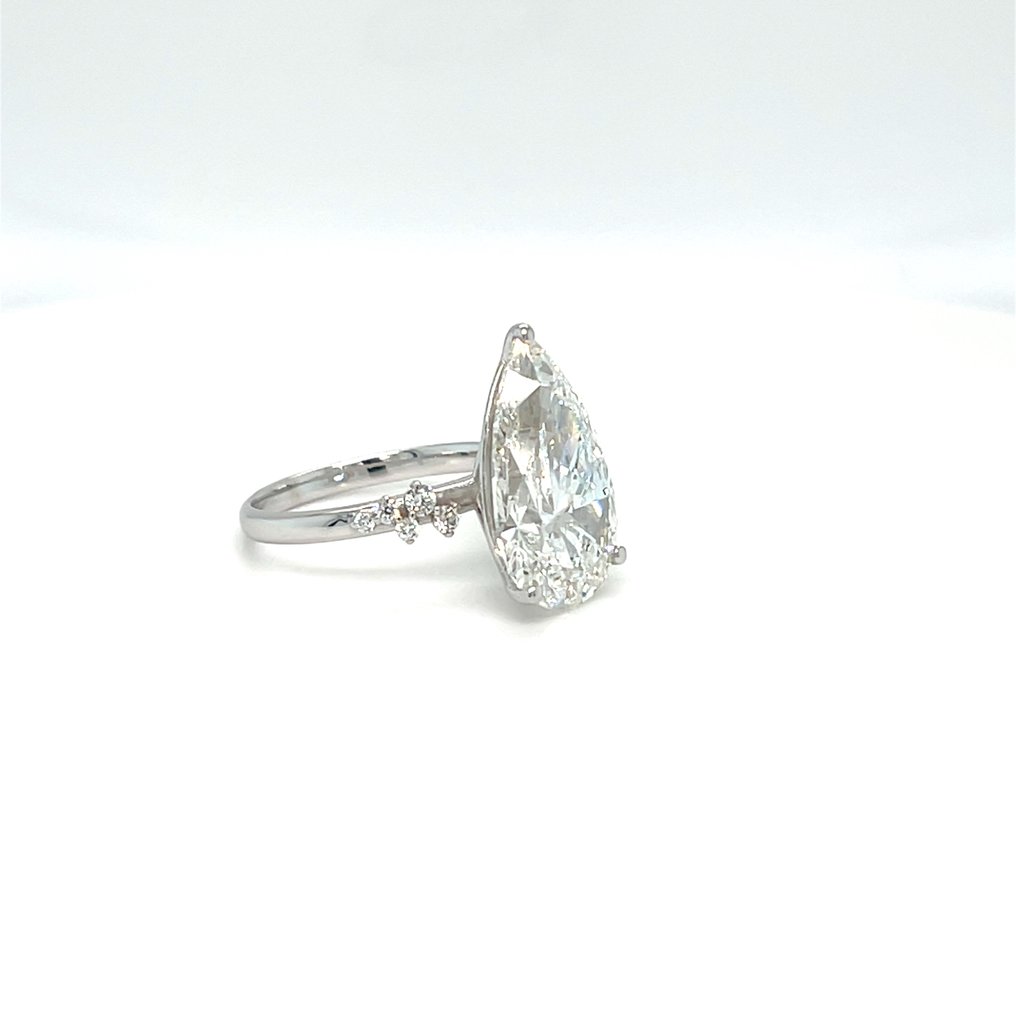 沒有保留價 - 戒指 - 14 克拉 白金 - 8.25ct. tw. 鉆石 (實驗室培育) - 鉆石 #4.3